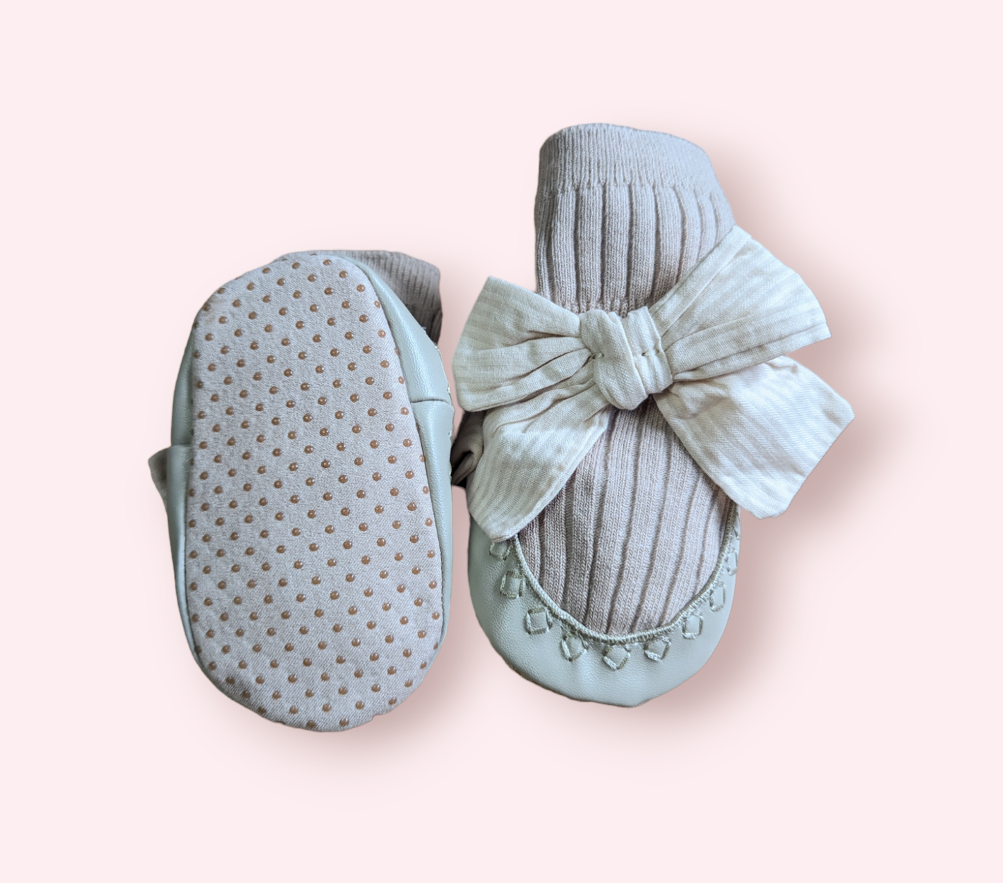 Baby Hausschuhe "Zarte Schleifen"