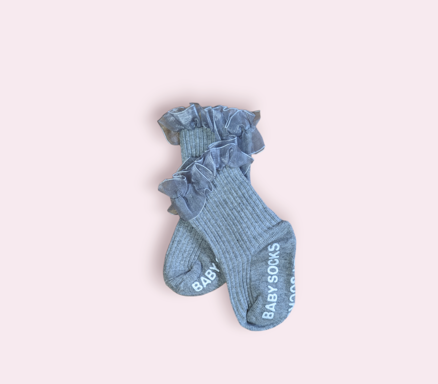 Baby Socken mit Rüschenrand