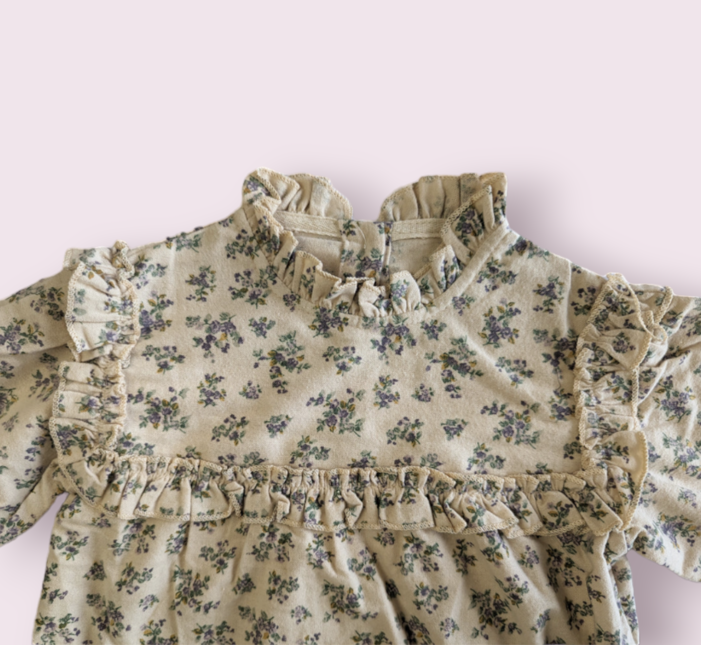 Blümchen Romper mit Rüschen für Mädchen