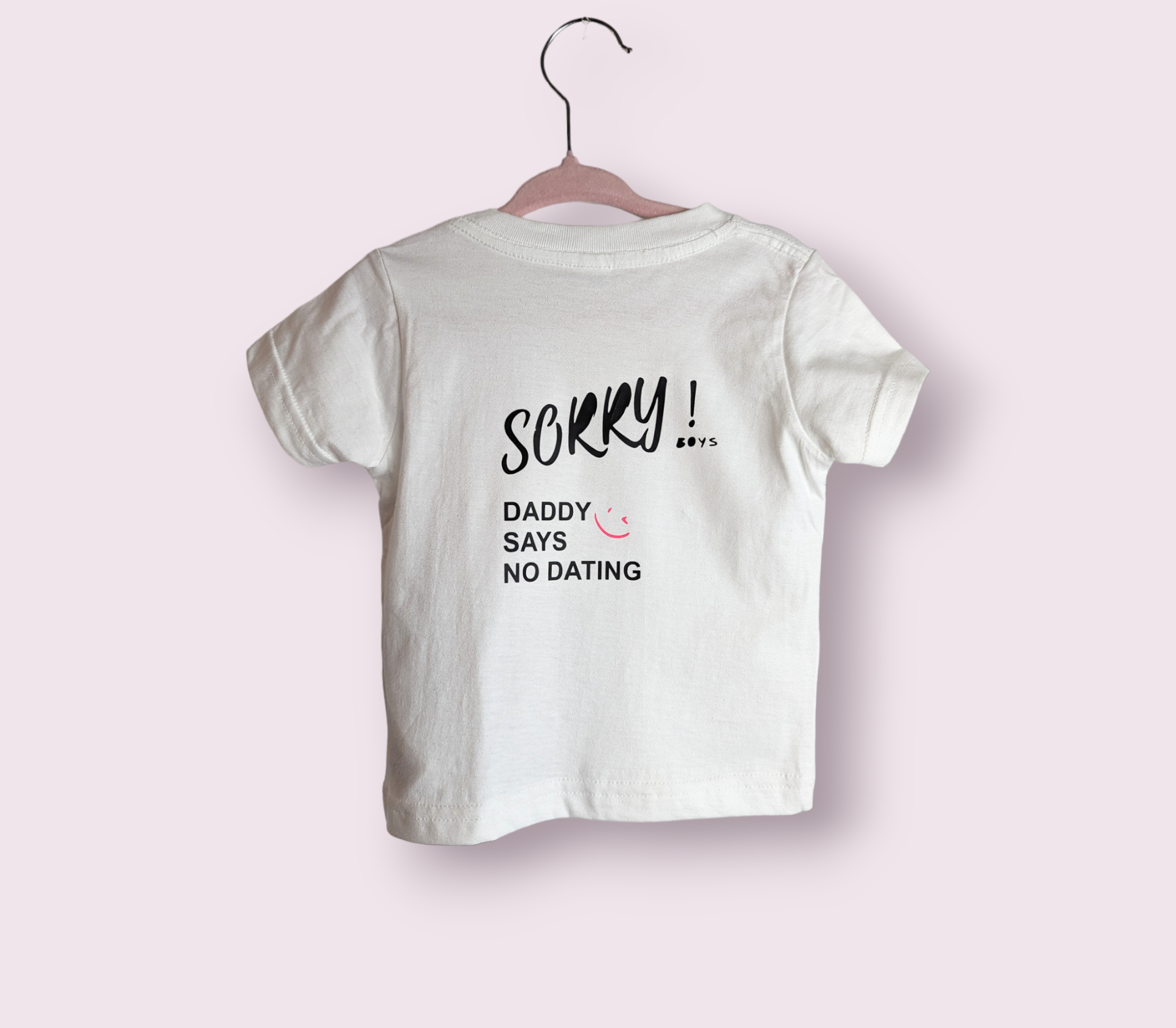 Kinder T Shirt Sorry Boys mit Smiley Biobaumwolle GroBen 3 24 Monate MiniMay